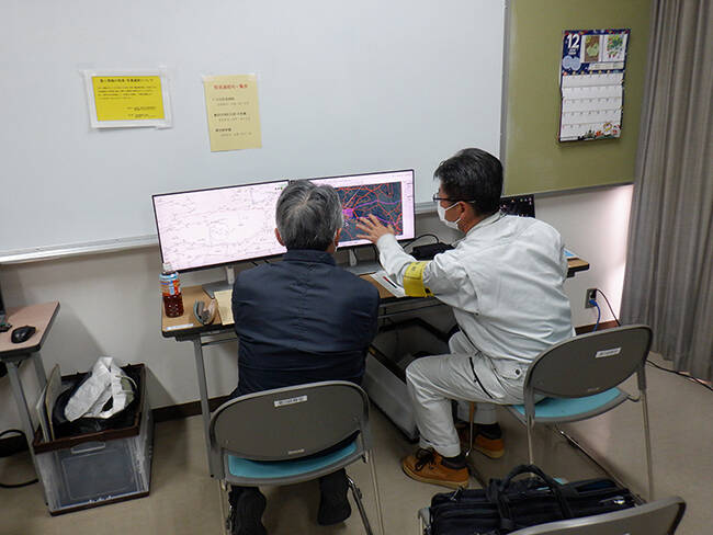 一般国道301号林添バイパス用地測量